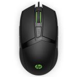 HP Pavilion 300 4PH31AA Gaming Mouse - Black Cable 5,000 DPI Customize LED Lighting