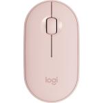 Logitech Pebble Slim Silent Wireless And Bluetooth Mouse - Rose