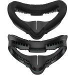 Kiwi Design For META Oculus Quest 2 Upgraded Fitness Facial Interface Black Colour Face Cushion Foam Pad Replacement 2 Piece, with Customized Glasses Spacer and Lens Protector, Largest Air-Circulation Vents