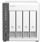 QNAP TS-433-4G Work Group / SOHO/ Home 4-Bay NAS Server, Quad Core 2.0GHz, ,4GB Memory, Hot-swappable, 2x GbE, 3x USB3.2, 2 Years Warranty, Come with 8 Camera License