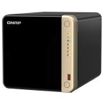 QNAP TS-464-8G 4-Bay Business Mid-End NAS Server, Intel Quad Core 2GHz, 8GB RAM 2x 2.5GbE LAN, 4x USB, 1x HDMI 2.0, 2 x M.2 2280 PCIe Gen 3 x2 slots, 3 Years Warranty, Come with 8 Camera License