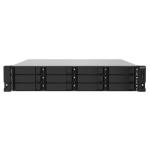 QNAP TS-1232PXU-RP-4G Business 2U 12-Bay Rackmount NAS Server, Quad Core 1.7GHz, 4GB RAM, 2x 10GbE SFP+,  1X PCIe expansion 2x 2.5GbE, 2x 250W redundant power supply, Without Rail Kit, 3 Years Warranty, Come with 8 Cmaera Licenses