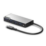 Alogic Fusion SWIFT USB-C 4-in-1 Hub - Space Grey 4x USB-A (USB 3.0)
