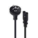 Alogic MF-AUS2PC7-02RBLK AUS 2-Pin to IEC C7 Cable - 2m Figure-8 - Retail Box Packaging