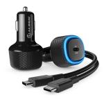 Alogic CRC60  RAPID USB-C LAPTOP CAR CHARGER - 60W POWER DELIVERY FOR LAPTOPS TABLETS & PHONES