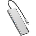 Alogic ULDUNI V2 USB-C Single 4K Mobile Dock, support 100W Power Delivery, HDMI x1, USB-C x1, USB3.0 x2, SD Reader x1, MicroSD Reader x1, support Apple Intel & M1 / Chromebook / Windows, 2yr warranty - Grey