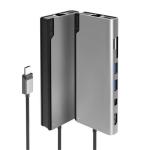 Alogic USB-C Dual 4K Mobile Dock, support 100W Power Delivery, HDMI x1, Mini DP x1, USB3.0 x2, SD Reader x1, MicroSD Reader x1, support Apple Intel & M1 / ChromeOS / Windows, 2yr warranty