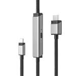 Alogic Ultra ULCHDPD01-SGR USB-C to HDMI Cable - 1m - Space Grey Up to 100W Power Delivery Passthrough