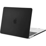 Apple 15" MacBook Pro (2016-2019) Matte Rubberized Hard Shell Case Cover - Matte Black, For Models: A1707/A1990 with Touch Bar