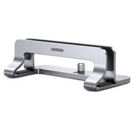 UGREEN LP258-20471 Vertical Laptop Stand - Silver, Space Saving Upright Storage, Compatible with 12-26mm thickness Apple MacBook / Laptops