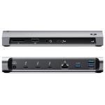 Alogic Thunderbolt 4 Blaze Dual 4K Docking Station, with 96W Power Delivery, Thunderbolt 4 x3, USB-A x3, Gigabit RJ45 x1, SD4.0 Card Reader, support Apple Intel & M1 / Windows, 2yr warranty