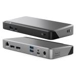 Alogic DX2 USB-C Dual 4K Docking Station with 65W Power Delivery, DP1.4/DP++ x2, USB-C x1, USB3.0 x1, 3.5mm Audio Jack x1 RJ45 x1, support Apple Intel, M1 & M2 (Dual 4K) / ChromeOS / Windows - 2yr warranty