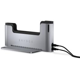 Brydge Vertical Dock for Macbook Pro 13"  with Thunderbolt 3 Port - Space Gray -MacBook Pro docks compatible with Touch Bar models only. See tech specs for full list of compatibility.