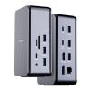 mbeat MB-U4DOCK-01 USB 4.0 14-in-1 Docking Station with 8K Video, 40Gbps, 100W USB-C PD, HDMI 2.1,DP,GigabitEthernet, 3.5 Aux, SD, TF, USB 3.2 10Gbps x 3, USB 2.0 x 3 - Space Grey mbeat MB-U4DOCK-01 USB 4.0 14-in-1 Docking Station with 8K Video, 40Gbps, 100W USB-C PD, HDMI 2.1,DP,GigabitEthernet, 3.5 Aux, SD, TF, USB 3.2 10Gbps x 3, USB 2.0 x 3 - Space Grey