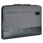 EVOL ULURU 13.3  HEATHER/POLY & COATED CANVAS LAPTOP SLEEVE DARK GREY