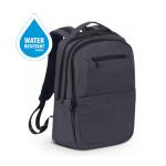 Rivacase Suzuka Backpack with water-resistant fabric for 15.6 inch Notebook / Laptop (Grey) Suitable for Business and Travel