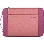 STM Kin Laptop Sleeve for 15"-16" MacBook Air & Pro - Rose Petal - Fleece-Lined Interior, 4mm EVA Shock Absorption, Zippered Storage Pocket, Retractable Handle