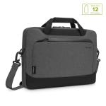 Targus Cypress EcoSmart Slimcase Briefcase - For 13.3"-14" Notebook/Laptop Bag - Grey - Woven Fabric - Handle - Trolley Strap - Shoulder Strap