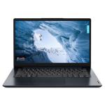 Lenovo IdeaPad 1 14IJL7 Laptop 14" HD Intel Celeron N4500 - 4GB RAM - 128GB eMMC - Win 11 Home S Mode - AX WiFi 6 + BT5.2 - USB-C (data only) - HDMI1.4b - Card Reader - 1Y PB Warranty - Abyss Blue