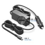 KFD 100W & 18W USB-C Dual Port Laptop Car Charger 12V-24V Compatible With Macbook and Other Laptop, 18W for Tablets & Smartphone