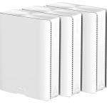 ASUS ZenWiFi BQ16 (BE25000) Quad-Band WiFi 7 Whole Home Mesh System, White - 3 Pack 10GbE x2 / 1GbE x3 / USB 3.0 x1