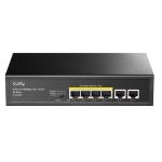 CUDY FS1006P 6-Port 10/100M Unmanaged PoE Switch (60W) - 1GbE PoE+ x4