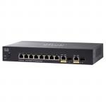 Cisco 350 Series SG350-10MP L3 Managed Switch, 8 Ports GbE (8 Ports PoE+, Max 128W), 2 Ports GbE Combo RJ-45 or SFP, Limited Lifetime Warranty