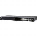 Cisco 350 Series SG350-28 L3 Managed Switch, 24 Ports GbE, 2 Ports SFP, 2 Ports GbE Combo RJ-45 or SFP, Limited Lifetime Warranty