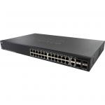 Cisco 350 Series SG350X-24MP L3 Managed Switch, PoE+, 24 Ports GbE (24 Ports PoE+, Max 382W), 2 Ports 10G SFP+, 2 Ports Combo 10G RJ-45 or SFP+, Limited Lifetime Warranty