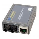 CTS MCT-100BTFT Compact Fast Ethernet Media Converter 10/100Base-TX to 100Base-FX ST Multi-Mode Fibre.