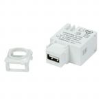 Dynamix AV-USB-PS-01 USB-A 2.1A Keystone         Charging Mech. Input: 100-240V 50Hz. Output: 5VDC2.1A Includes Clipsal Adaptor