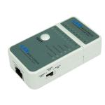 Dynamix LT-RJ5 Mini LAN Data Cable Tester  with LED & Beep Sound Indicators - Test RJ45/UTP&STP - TestOpen, Short, Straight, & Crossover - 12V Battery Included with Battery Status Indicator - Dims: 90x50x24mm