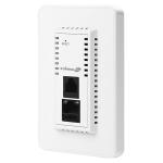 Edimax IAP1200  AC1200 In-Wall Dual-Band     PoE Access Point. 802.11ac Highspeeddual-band.In-walldesign with easy install kit. High density BYOE usage. Seamless mobility.