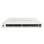 Fortinet FortiSwitch FS-248E-POE L2/L3 PoE+ Switch, Layer 2/3 FortiGate switch controller compatible PoE+ switch with 48 GE RJ45 + 4 SFP ports, 24 port PoE with maximum 370 W limit