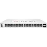 Fortinet FS-148F-FPOE Switch controller compatible  48 GE RJ45 + 4 10G SFP+ ports, 48 port PoE+ 740W