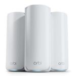 NETGEAR Orbi RBE773 (BE11000) Tri-Band WiFi 7 Whole Home Mesh System - 3 Pack 2.5GbE x4