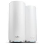 NETGEAR RBE872 (BE21000) Tri-Band WiFi 7 Whole Home Mesh System -2 Pack 10GbE x1 / 2.5GbE x4