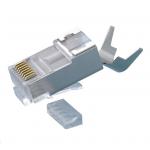PlatinumTools Cat6A Shielded Plug. 10G plug for Cat6A shielded cable. 10pc clamshell. External Ground