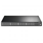 TP-Link T3700G-52TQ 52-Port Gigabit Stackable L3 Managed Switch with 4-Port SFP Rackmount Kit Included