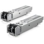Ubiquiti UACC-OM-MM-1G-D Multi-mode, duplex fiber transceiver module, 2-Pack, 1.25Gbps SFP, LC, 850nm, 300m