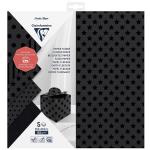 Clairefontaine C95734C Clairefontaine Cutting Paper Flocked 185g 30.5x30.5cm, Pack of 5