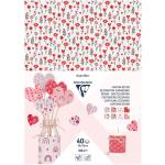 Clairefontaine C354587C Clairefontaine Decoration Cardboard Love 25x35cm 160g 40sh