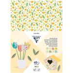 Clairefontaine C354599C Clairefontaine Decoration Cardboard Spring 25x35cm 160g 40sh