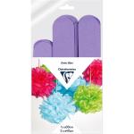 Clairefontaine C395410C Clairefontaine Crepe Pompoms Mauve, Pack of 3