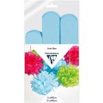Clairefontaine C395427C Clairefontaine Crepe Pompoms Sky Blue, Pack of 3
