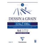 Clairefontaine 96023C Clairefontaine Drawing Pad Grain A4 224g 20sh