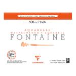 Clairefontaine 96349C Fontaine Hot Press Pad 24x30cm 300g 12sh