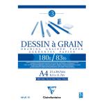 Clairefontaine 96624C Clairefontaine Drawing Pad Grain A4 180g 30sh