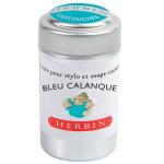 Herbin 20114T  Writing Ink Cartridge Bleu Calanque, Pack of 6