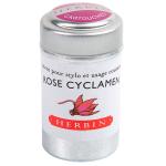 Herbin 20166T  Writing Ink Cartridge Rose Cyclamen, Pack of 6